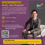 Built, Not Rushed: 10 Pitfalls Financial Practitioners Must Avoid to Build a Sustainable Practice